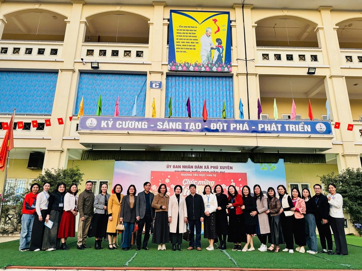 Phú Xuyên đón Đoàn kiểm định chất lượng giáo dục công nhận lại Trường Tiểu học Văn Tự đạt chuẩn quốc gia mức độ 1- Ảnh 4.