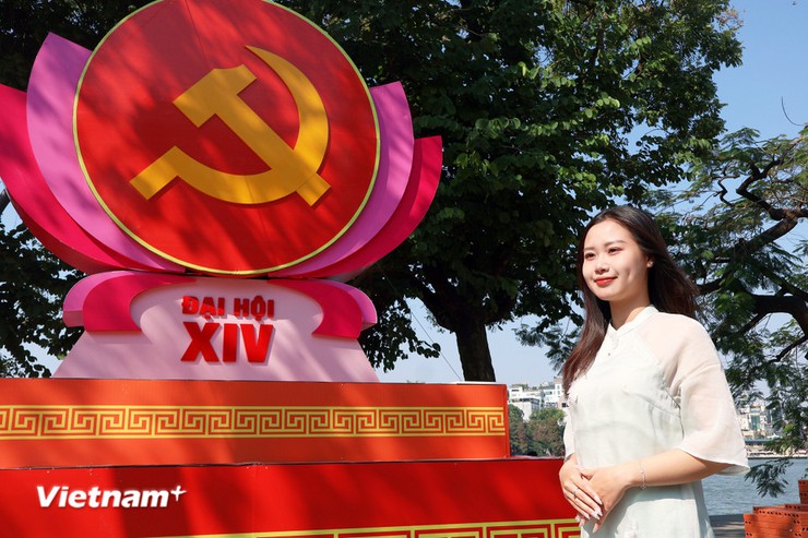 Những hình ảnh Hà Nội tưng bừng  sẵn sàng cho Đại hội XIV của Đảng- Ảnh 12.