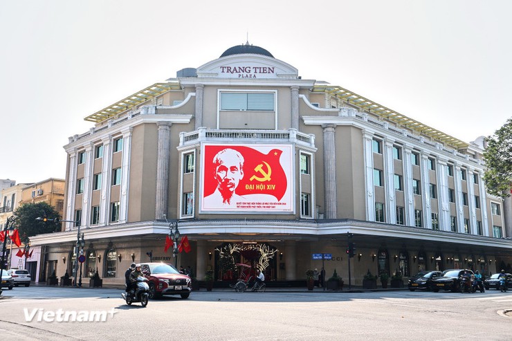 Những hình ảnh Hà Nội tưng bừng  sẵn sàng cho Đại hội XIV của Đảng- Ảnh 9.