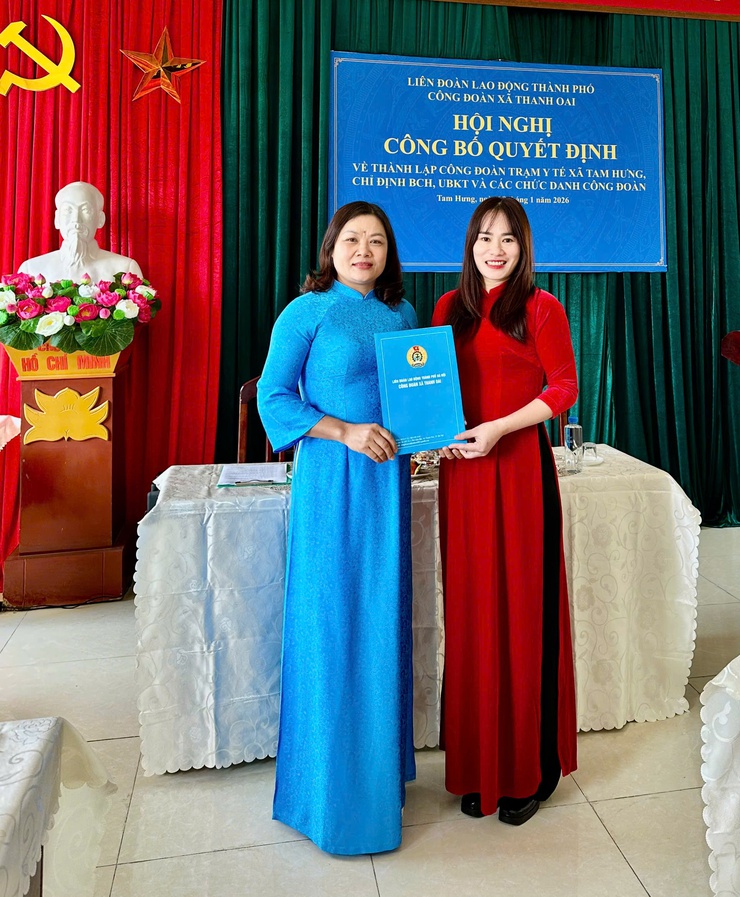 CÔNG ĐOÀN CƠ SỞ TRẠM Y TẾ XÃ TAM HƯNG TỔ CHỨC THÀNH CÔNG ĐẠI HỘI LẦN THỨ I, NHIỆM KỲ 2025 – 2030- Ảnh 3.