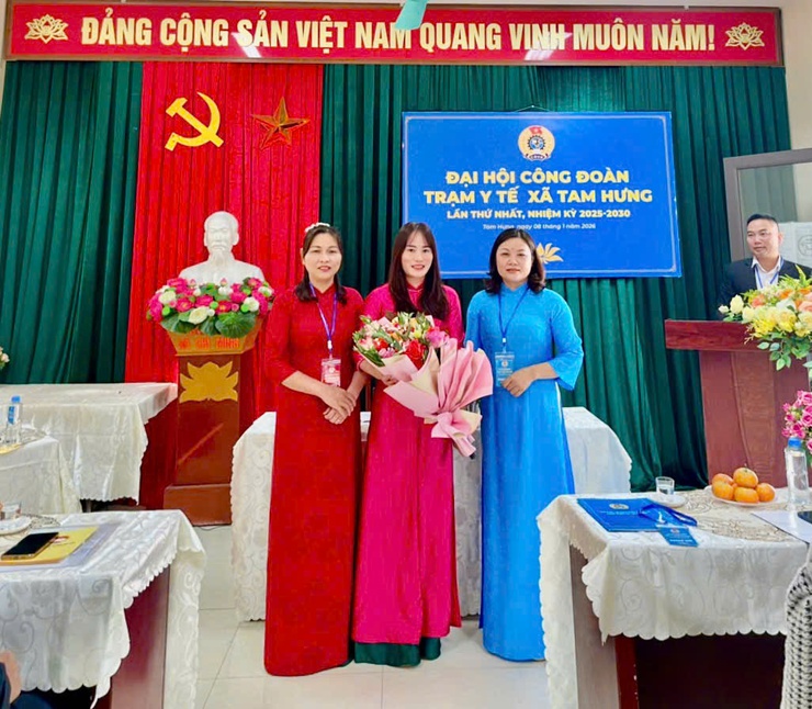 CÔNG ĐOÀN CƠ SỞ TRẠM Y TẾ XÃ TAM HƯNG TỔ CHỨC THÀNH CÔNG ĐẠI HỘI LẦN THỨ I, NHIỆM KỲ 2025 – 2030- Ảnh 2.
