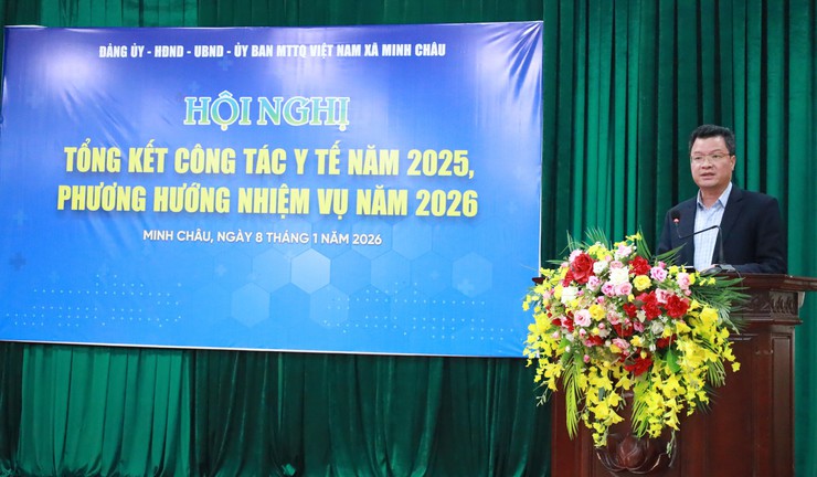 Xã Minh Châu tổng kết công tác y tế năm 2025, triển khai phương hướng, nhiệm vụ năm 2026- Ảnh 3.