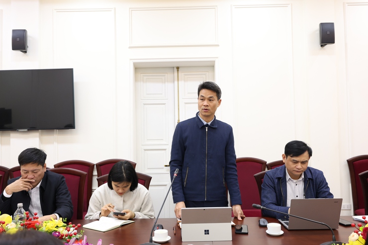 Thường trực Đảng ủy xã Vân Đình làm việc với Trung tâm Dịch vụ tổng hợp và Phòng Văn hóa - Xã hội- Ảnh 4.