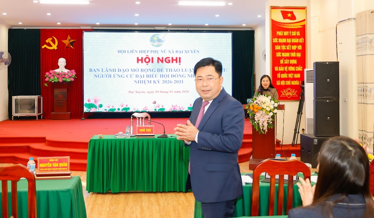 Hội nghị Ban Chấp hành Hội LHPN xã Đại Xuyên mở rộng- Ảnh 1.