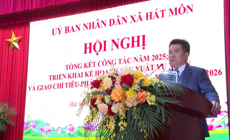UBND xã tổng kết công tác năm 2025, triển khai nhiệm vụ năm 2026- Ảnh 4.