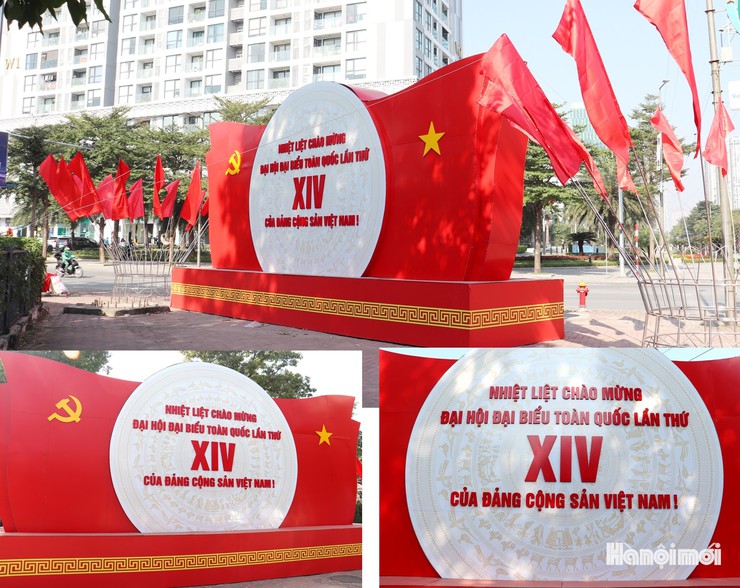 Những hình ảnh Hà Nội tưng bừng  sẵn sàng cho Đại hội XIV của Đảng- Ảnh 2.