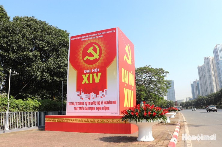 Những hình ảnh Hà Nội tưng bừng  sẵn sàng cho Đại hội XIV của Đảng- Ảnh 5.