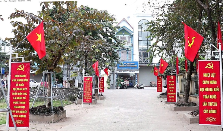 Xã Quảng Bị trang trí cổ động trực quan rực rỡ chào mừng Đại hội đại biểu toàn quốc lần thứ XIV của Đảng- Ảnh 6.