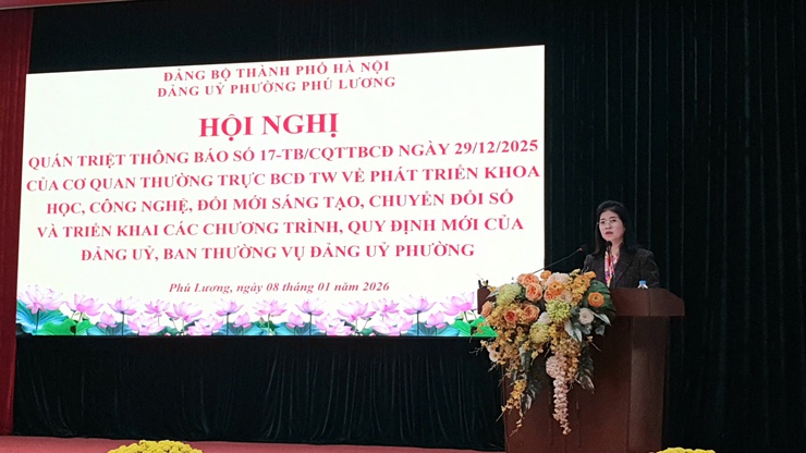 Đảng ủy phường Phú Lương tổ chức hội nghị quán triệt, triển khai các chương trình, quy định mới của Đảng ủy, Ban Thường vụ Đảng ủy Phường.- Ảnh 3.