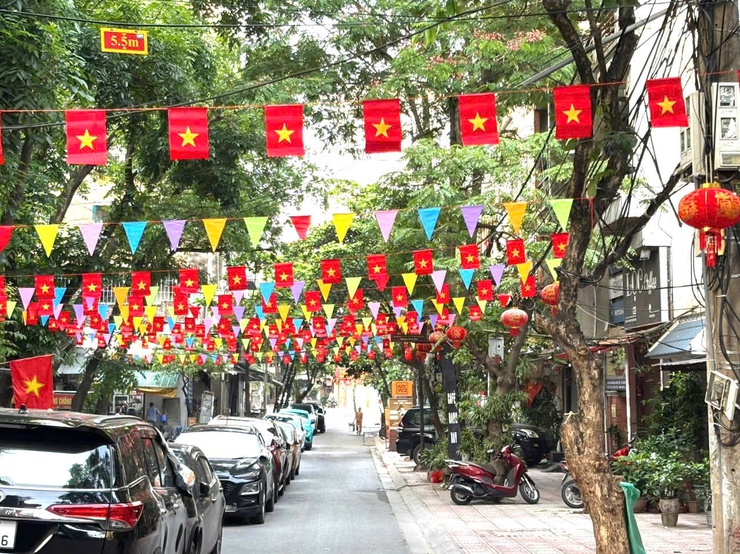 ĐỊA BÀN DÂN CƯ PHƯỜNG GIẢNG VÕ RỰC RỠ CỜ HOA ĐÓN NĂM MỚI 2026 VÀ CHÀO MỪNG ĐẠI HỘI XIV CỦA ĐẢNG- Ảnh 1.