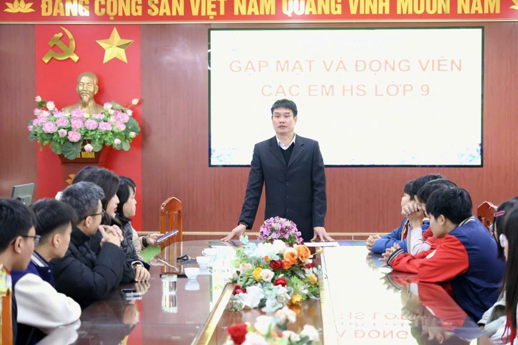 Các trường THCS xã Nam Phù gặp mặt, tiếp sức đội tuyển học sinh giỏi dự thi cấp Thành phố- Ảnh 2.