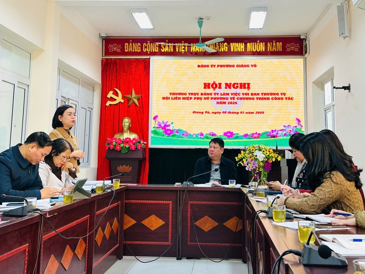 Thường trực Đảng ủy làm việc với Ủy ban Mặt trận Tổ quốc và các đoàn thể chính trị - xã hội phường về kế hoạch công tác năm 2026- Ảnh 2.