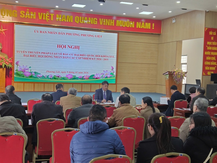 Phường Phương Liệt tổ chức Hội nghị tuyên truyền pháp luật về bầu cử đại biểu Quốc hội khóa XVI và đại biểu HĐND các cấp, nhiệm kỳ 2026-2031- Ảnh 5.