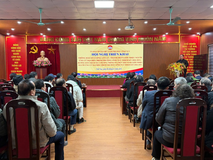 Phường Vĩnh Tuy: Triển khai thông báo số lượng, cơ cấu giới thiệu người ứng cử đại biểu HĐND nhiệm kỳ 2026 – 2031- Ảnh 2.