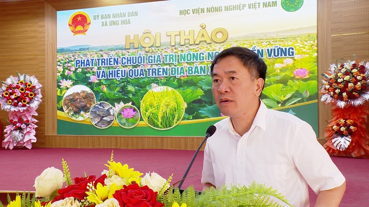 ỨNG HÒA TỔ CHỨC HỘI THẢO PHÁT TRIỂN CHUỖI GIÁ TRỊ NÔNG NGHIỆP BỀN VỮNG, HIỆU QUẢ - Ảnh 2.
