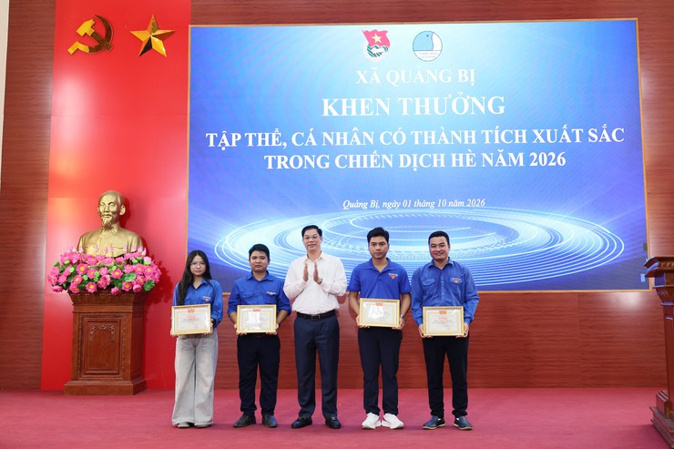 Đoàn thanh niên xã Quảng Bị: Sơ kết hoạt động Đoàn 9 tháng đầu năm 2026; Tổng kết Chiến dịch Thanh niên tình nguyện hè năm 2026 - Ảnh 3.