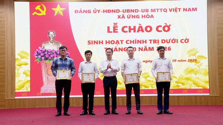 ỨNG HÒA ĐÁNH GIÁ KẾT QUẢ THÁNG 9, TRIỂN KHAI NHIỆM VỤ TRỌNG TÂM THÁNG 10/2026. - Ảnh 4.