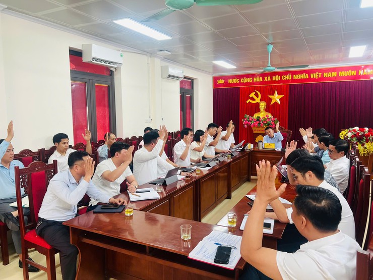 HÁT MÔN: TỔ CHỨC HỘI NGHỊ BAN THƯỜNG VỤ ĐẢNG ỦY MỞ RỘNG VÀ BAN CHẤP HÀNH ĐẢNG BỘ XÃ - Ảnh 9.