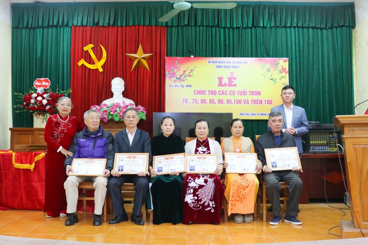 Rộn ràng lễ mừng thọ Xuân Bính Ngọ tại thôn Thạch Thán 1 và Thạch Thán 2- Ảnh 8.