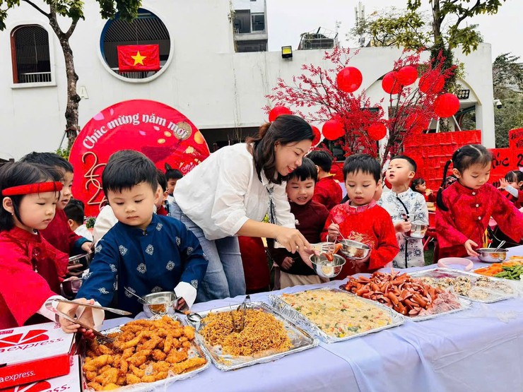 TRƯỜNG MẦM NON TUỔI THƠ TỔ CHỨC CHƯƠNG TRÌNH “TIỆC BUFFE CHÀO XUÂN NĂM 2026”.- Ảnh 1.