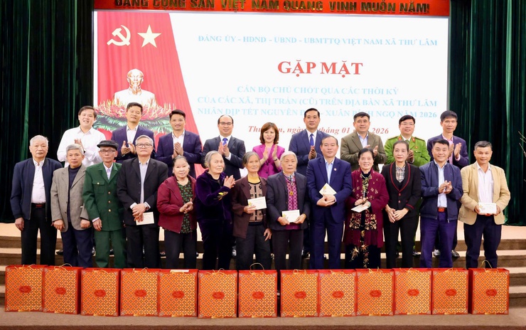 ĐẢNG ỦY - HĐND - UBND – UBMTTQ VIỆT NAM XÃ THƯ LÂM GẶP MẶT CÁN BỘ CHỦ CHỐT QUA CÁC THỜI KỲ NHÂN DỊP XUÂN BÍNH NGỌ 2026- Ảnh 23.