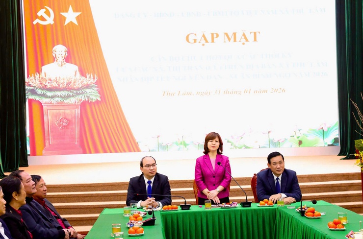 ĐẢNG ỦY - HĐND - UBND – UBMTTQ VIỆT NAM XÃ THƯ LÂM GẶP MẶT CÁN BỘ CHỦ CHỐT QUA CÁC THỜI KỲ NHÂN DỊP XUÂN BÍNH NGỌ 2026- Ảnh 15.