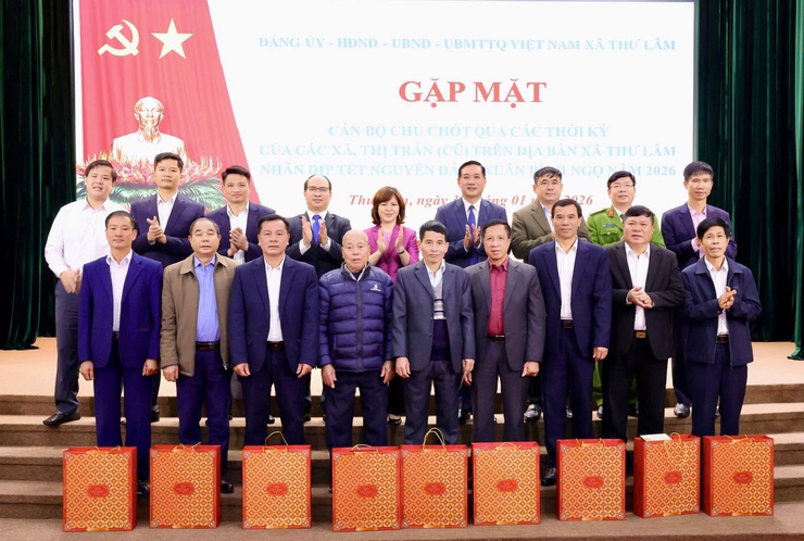 ĐẢNG ỦY - HĐND - UBND – UBMTTQ VIỆT NAM XÃ THƯ LÂM GẶP MẶT CÁN BỘ CHỦ CHỐT QUA CÁC THỜI KỲ NHÂN DỊP XUÂN BÍNH NGỌ 2026- Ảnh 24.