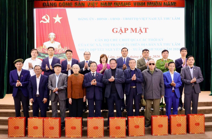 ĐẢNG ỦY - HĐND - UBND – UBMTTQ VIỆT NAM XÃ THƯ LÂM GẶP MẶT CÁN BỘ CHỦ CHỐT QUA CÁC THỜI KỲ NHÂN DỊP XUÂN BÍNH NGỌ 2026- Ảnh 18.
