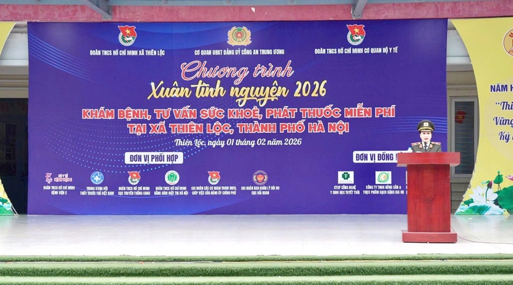 Chương trình "Xuân tình nguyện" 2026; khám bệnh, tư vấn sức khỏe, phát thuốc miễn phí tại xã Thiên Lộc, thành phố Hà Nội.- Ảnh 5.