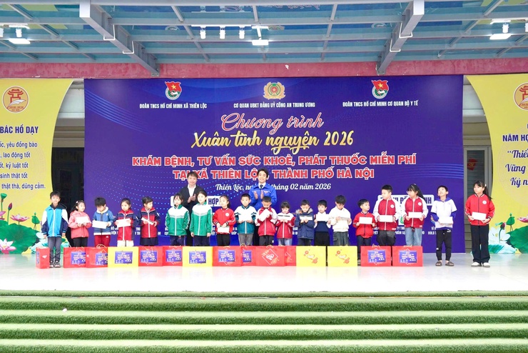 Chương trình "Xuân tình nguyện" 2026; khám bệnh, tư vấn sức khỏe, phát thuốc miễn phí tại xã Thiên Lộc, thành phố Hà Nội.- Ảnh 21.