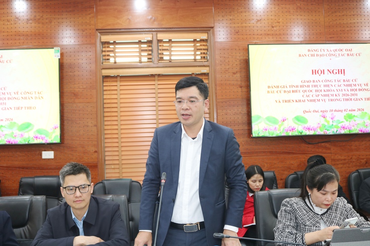 Xã Quốc Oai triển khai đồng bộ, đúng tiến độ công tác chuẩn bị bầu cử Đại biểu Quốc hội khóa XVI và HĐND các cấp- Ảnh 6.