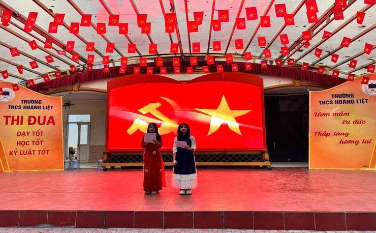Trương THCS Hoàng Liệt tổ chức kỉ niệm 96 năm ngày thành lập Đảng Cộng sản Việt Nam (03/02/1930 - 03/02/2026) và chào mừng thành công của Đại hội Đảng lần thứ XIV- Ảnh 1.