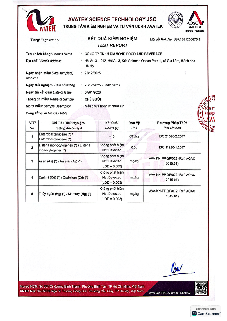Bản tự công bố sản phẩm Chè bưởi- Ảnh 10.