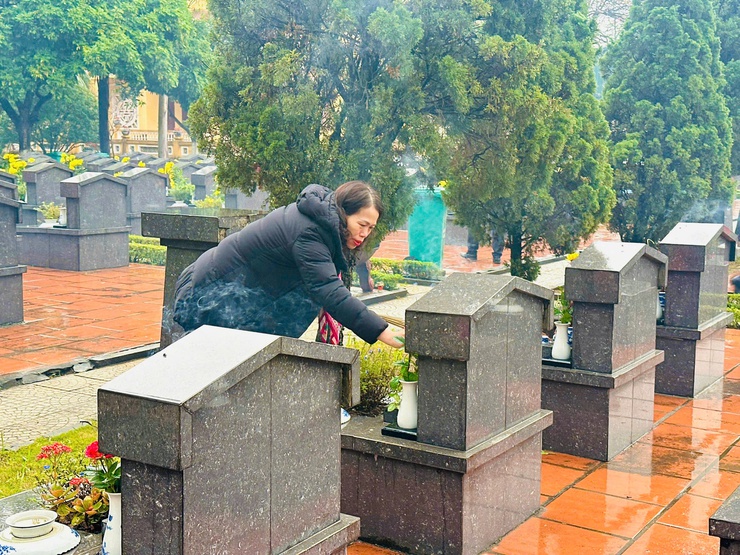 PHƯỜNG CẦU GIẤY TỔ CHỨC VIẾNG NGHĨA TRANG LIỆT SỸ NHÂN DỊP TẾT BÍNH NGỌ 2026- Ảnh 7.