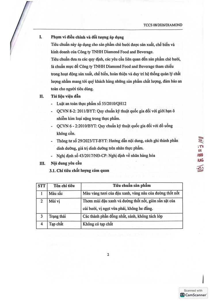 Bản tự công bố sản phẩm Chè bưởi- Ảnh 14.