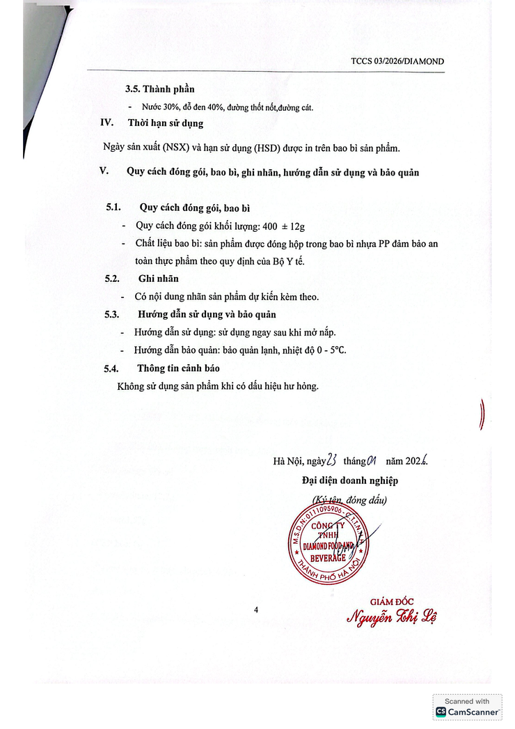 Bản tự công bố sản phẩm Chè đỗ đen- Ảnh 14.