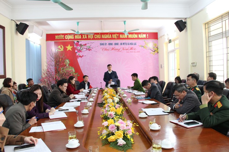 XÃ HÒA LẠC TRIỂN KHAI TIẾN ĐỘ CÔNG TÁC CHUẨN BỊ BẦU CỬ ĐẠI BIỂU QUỐC HỘI KHÓA XVI VÀ ĐẠI BIỂU HĐND CÁC CẤP, NHIỆM KỲ 2026 – 2031- Ảnh 1.