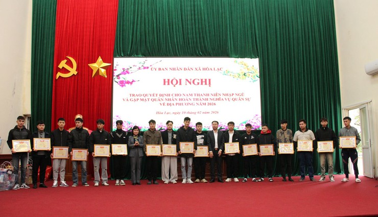 XÃ HÒA LẠC PHÁT LỆNH GỌI CÔNG DÂN NHẬP NGŨ NĂM 2026 VÀ GẶP MẶT QUÂN NHÂN XUẤT NGŨ- Ảnh 10.