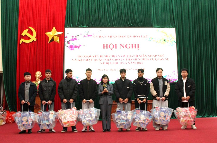 XÃ HÒA LẠC PHÁT LỆNH GỌI CÔNG DÂN NHẬP NGŨ NĂM 2026 VÀ GẶP MẶT QUÂN NHÂN XUẤT NGŨ- Ảnh 5.