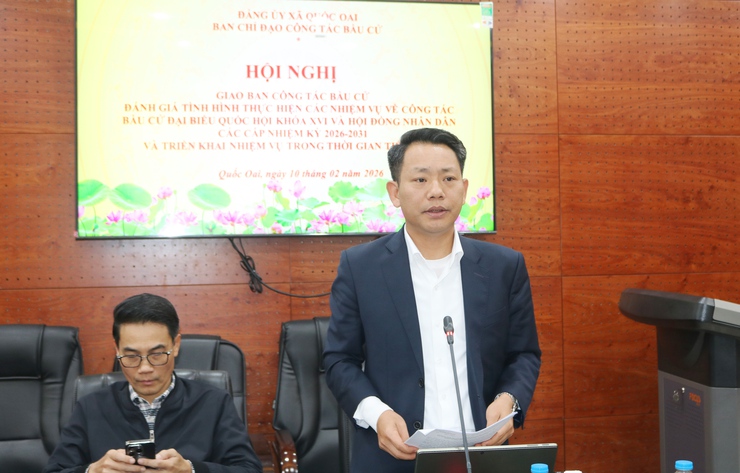 Xã Quốc Oai triển khai đồng bộ, đúng tiến độ công tác chuẩn bị bầu cử Đại biểu Quốc hội khóa XVI và HĐND các cấp- Ảnh 2.