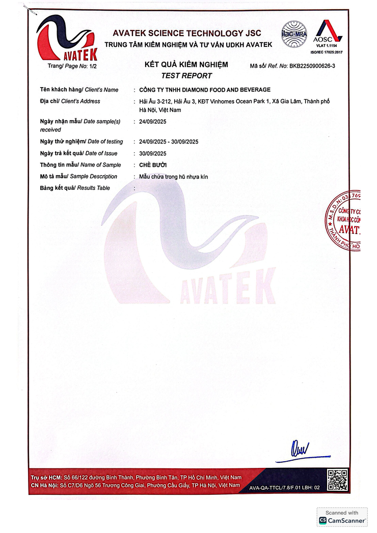 Bản tự công bố sản phẩm Chè bưởi- Ảnh 4.