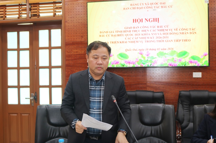 Xã Quốc Oai triển khai đồng bộ, đúng tiến độ công tác chuẩn bị bầu cử Đại biểu Quốc hội khóa XVI và HĐND các cấp- Ảnh 3.