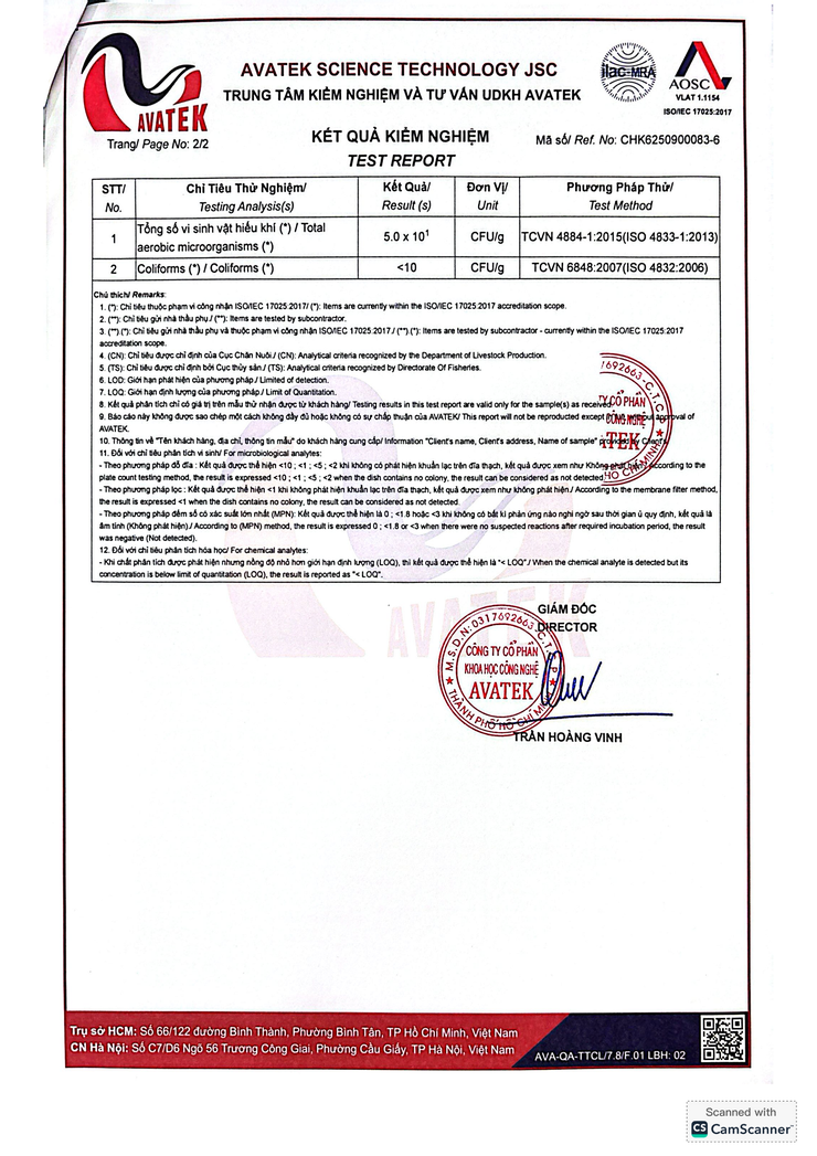 Bản tự công bố sản phẩm Chè đỗ đen- Ảnh 5.