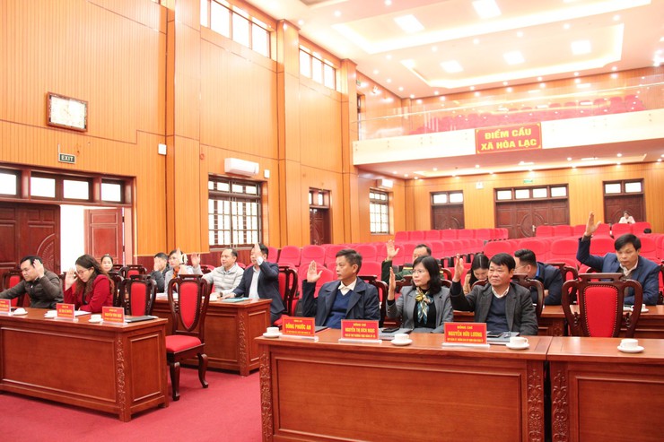 HỘI NGHỊ HIỆP THƯƠNG LẦN THỨ BA LẬP DANH SÁCH
NGƯỜI ỨNG CỬ ĐẠI BIỂU HĐND XÃ HÒA LẠC
NHIỆM KỲ 2026 – 2031
- Ảnh 5.