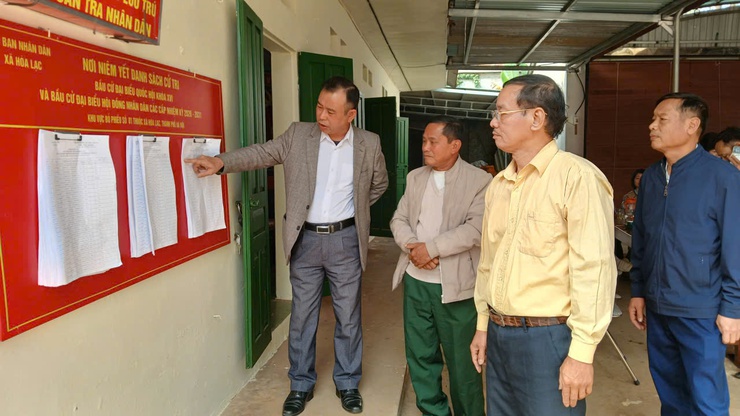 HĐND xã Hòa Lạc tổ chức khảo sát phục vụ giám sát công tác bầu cử nhiệm kỳ 2026 – 2031- Ảnh 3.