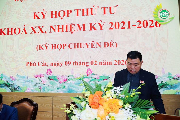 HĐND xã Phú Cát tổ chức kỳ họp thứ Tư (kỳ họp chuyên đề) khóa XX- Ảnh 7.