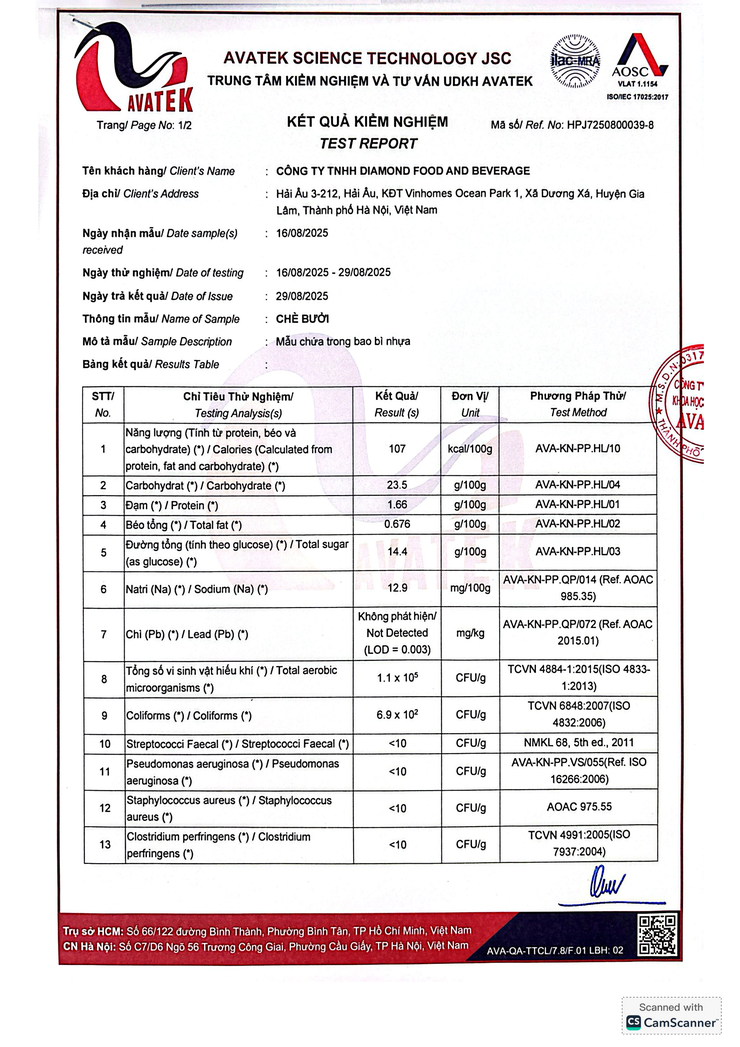 Bản tự công bố sản phẩm Chè bưởi- Ảnh 8.