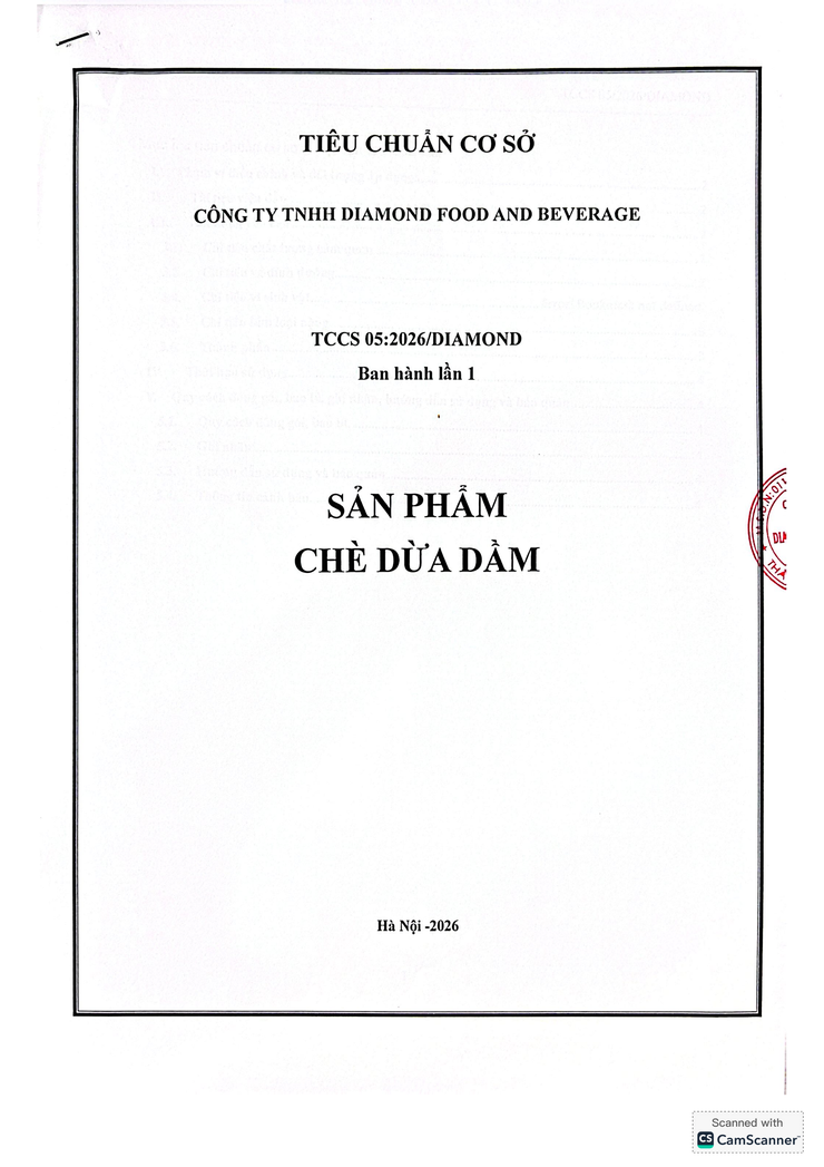 Bản tự công bố sản phẩm Chè dừa dầm- Ảnh 8.