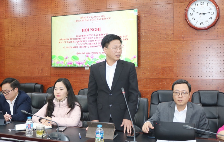 Xã Quốc Oai triển khai đồng bộ, đúng tiến độ công tác chuẩn bị bầu cử Đại biểu Quốc hội khóa XVI và HĐND các cấp- Ảnh 10.