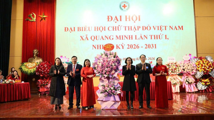 Đại hội Đại biểu Hội Chữ thập đỏ Việt Nam xã Quang Minh lần thứ I, nhiệm kỳ 2026-2031 thành công tốt đẹp- Ảnh 2.